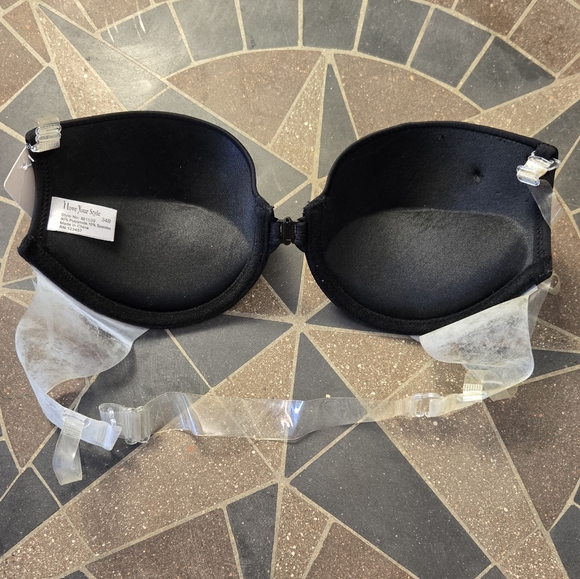 TWO 34B Convertible Hidden Back Gentle Push Up Bra - Picture 9 of 13